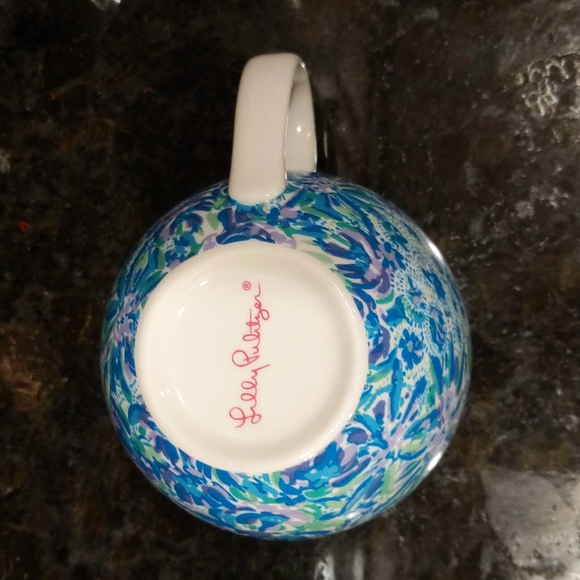 Lilly Pulitzer Lion Coffee Tea Mug Blue Purple Green - Picture 6 of 6